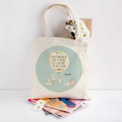 Cotton Tote Bag (39x42x13 cm, 270 g / m2) | "Everything will be okay in the end..." Model