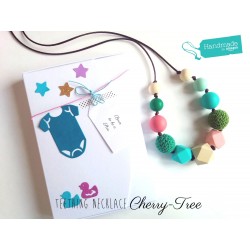 Breastfeeding Necklace "Cherry-Tree" + Gift Box
